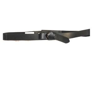 Loft Black Leather waist "knot" belt
